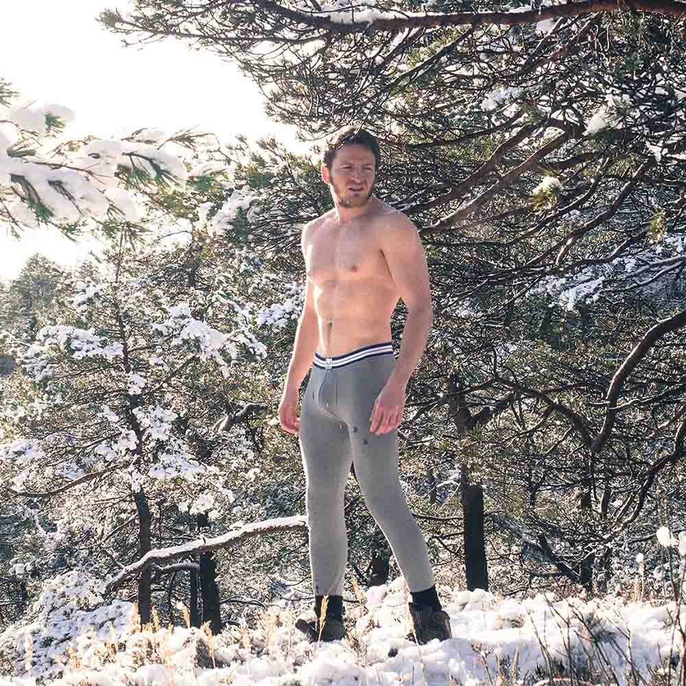 Legging homme gris en coton bio - BLUEBUCK