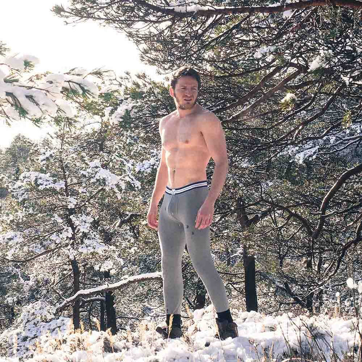 Legging homme gris en coton bio - BLUEBUCK