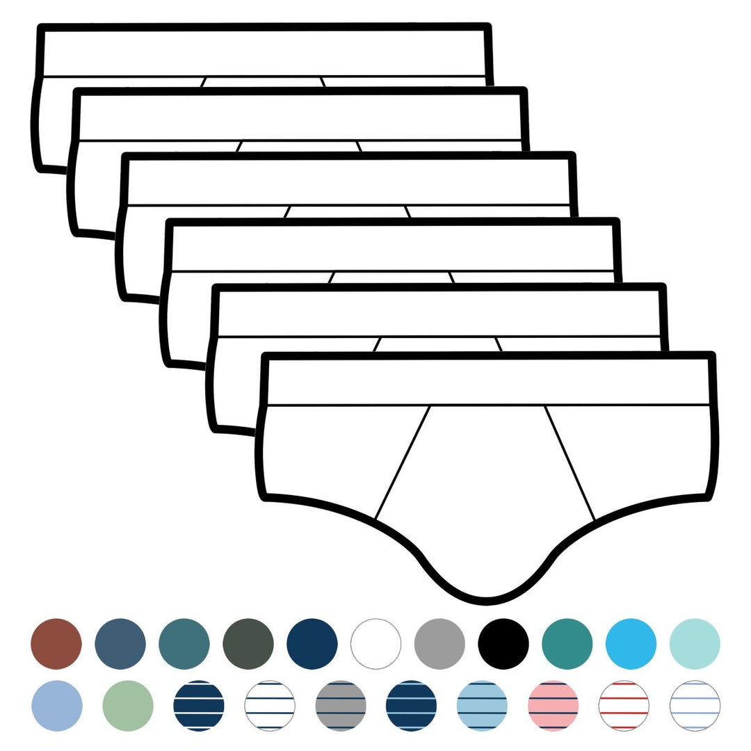 Pack de 6 slips au choix en coton bio - BLUEBUCK