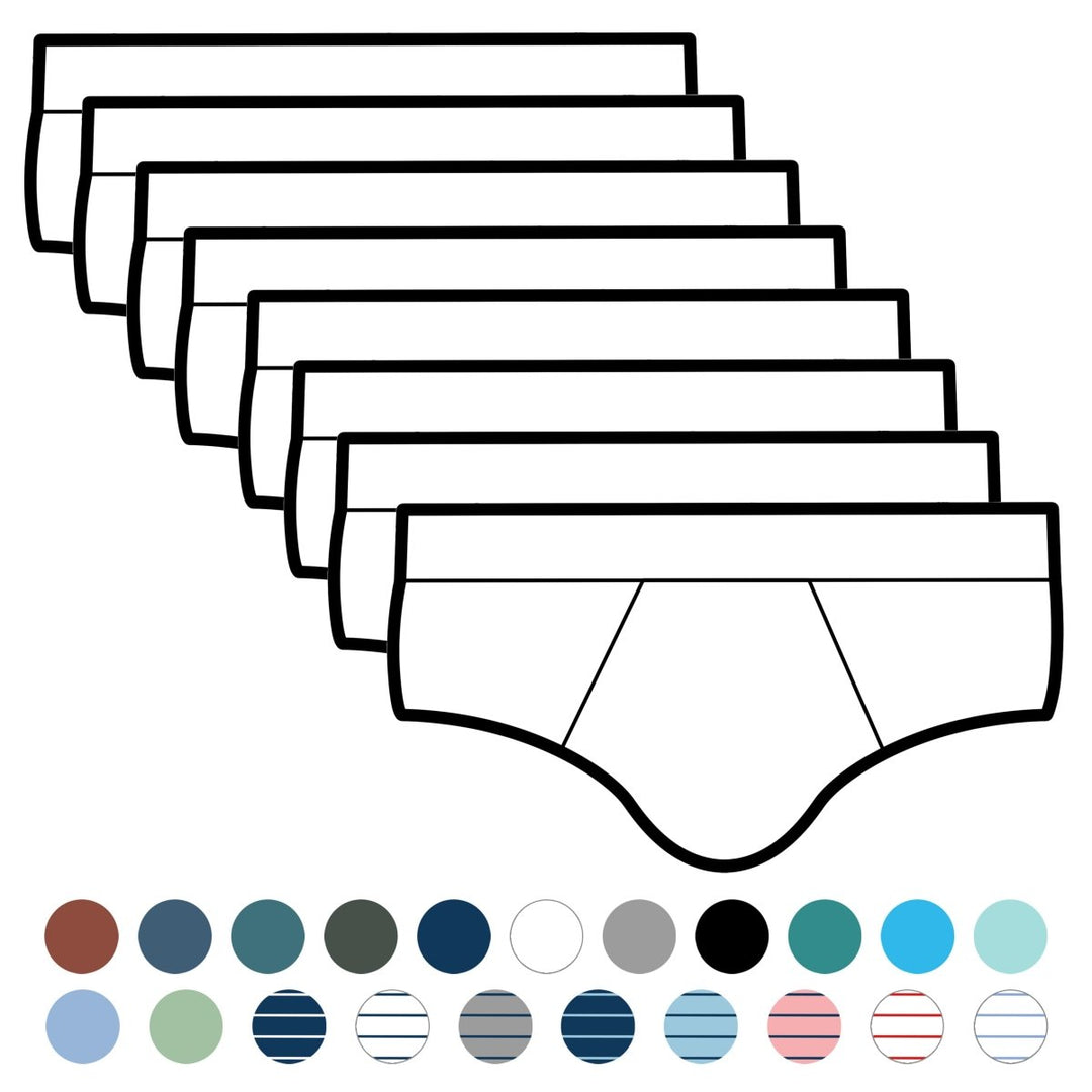 Pack de 8 slips au choix en coton bio - BLUEBUCK