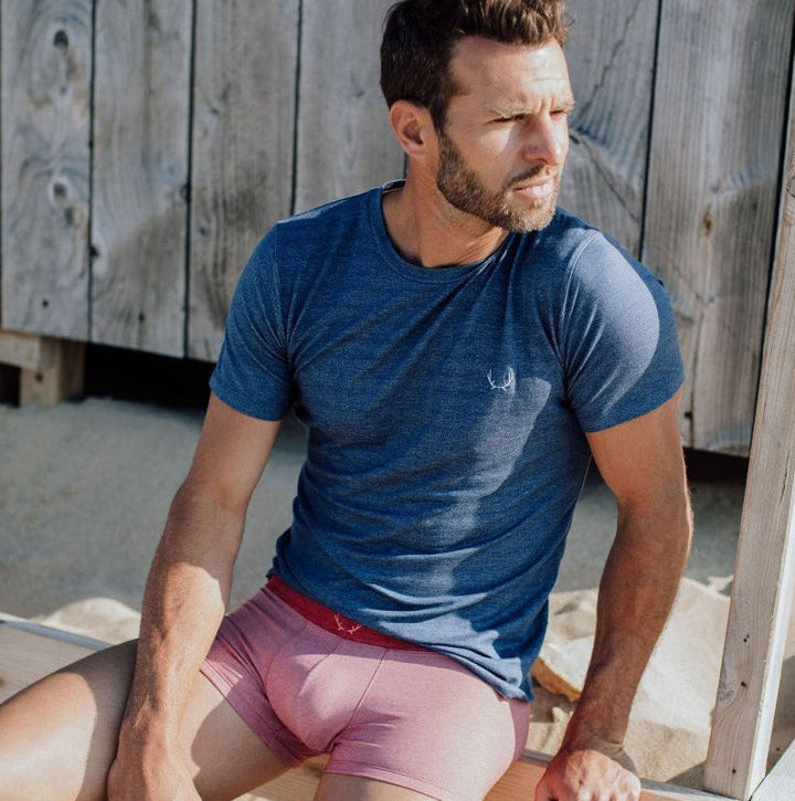 T - shirt homme bleu indigo en Tencel - BLUEBUCK