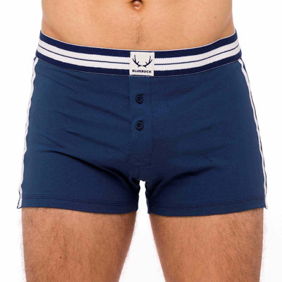 Navy blue organic cotton boxer for men