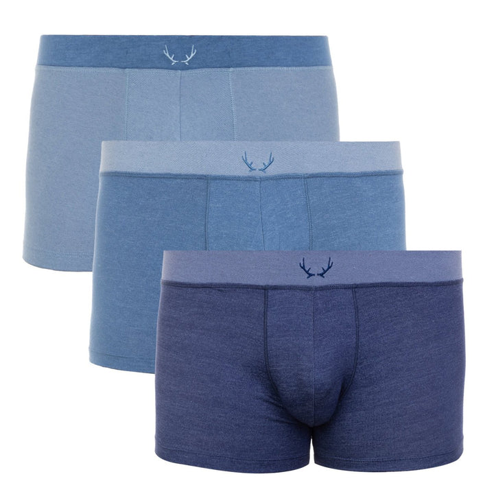 3 boxers homme en Tencel - bleu - BLUEBUCK