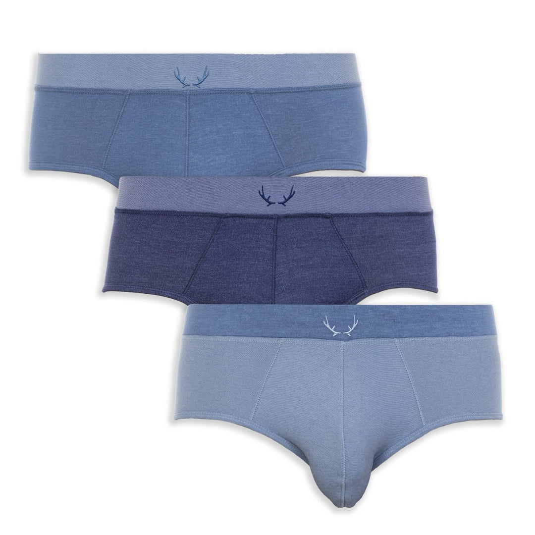 3 slips homme en Tencel - bleu - BLUEBUCK