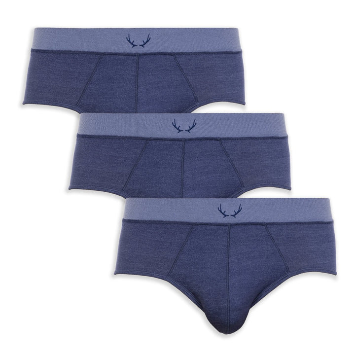 3 slips homme en Tencel - bleu indigo - BLUEBUCK