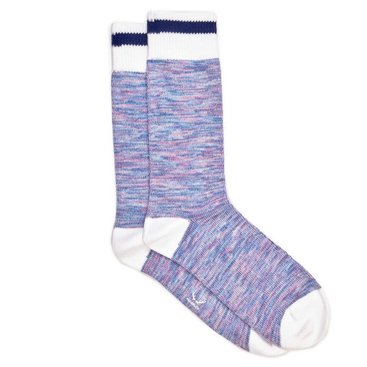 4 paires de chaussettes homme en coton bio - khaki, gris, rose, bleu et jaune - BLUEBUCK