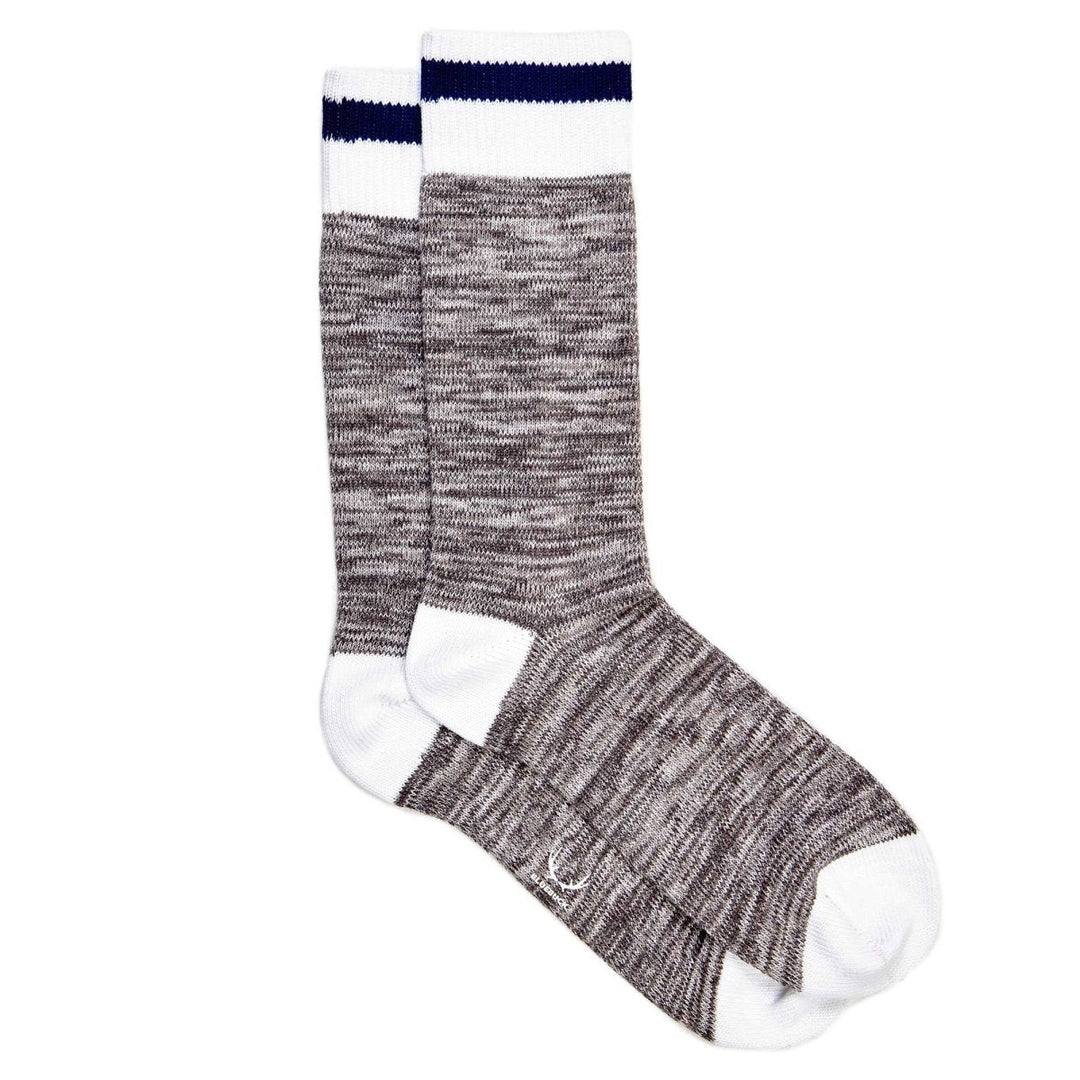 6 paires de chaussettes homme chinées et unies en coton bio - bleu, orange, rose, jaune et gris - BLUEBUCK