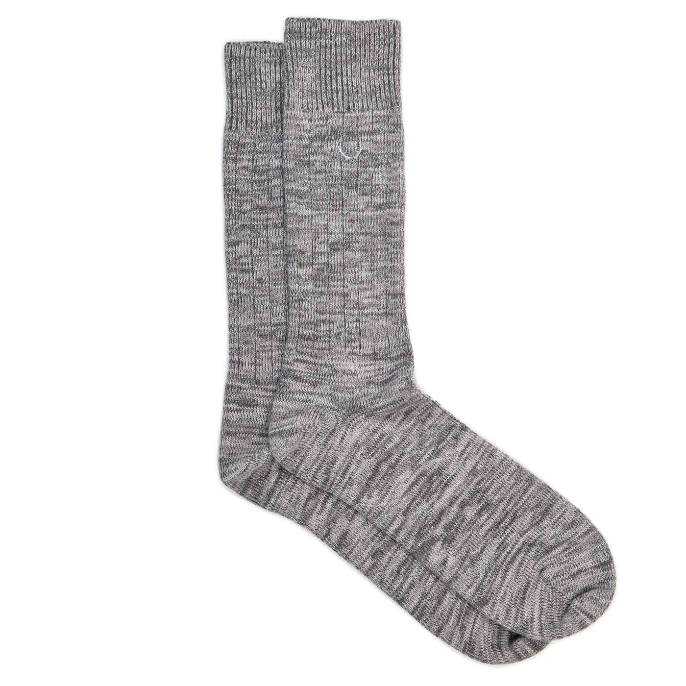Grey melange organic cotton men's socks