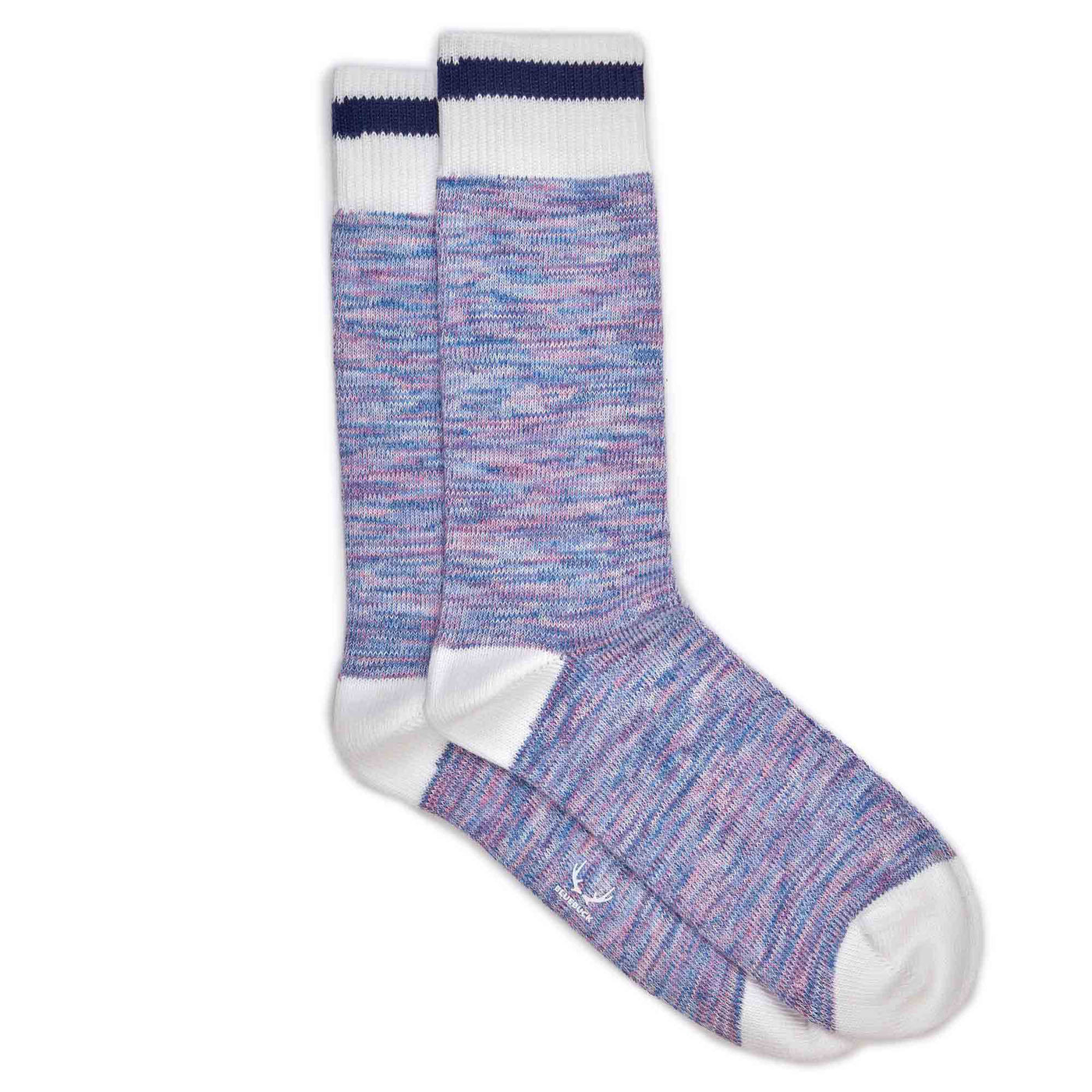 Pink organic cotton men"s socks