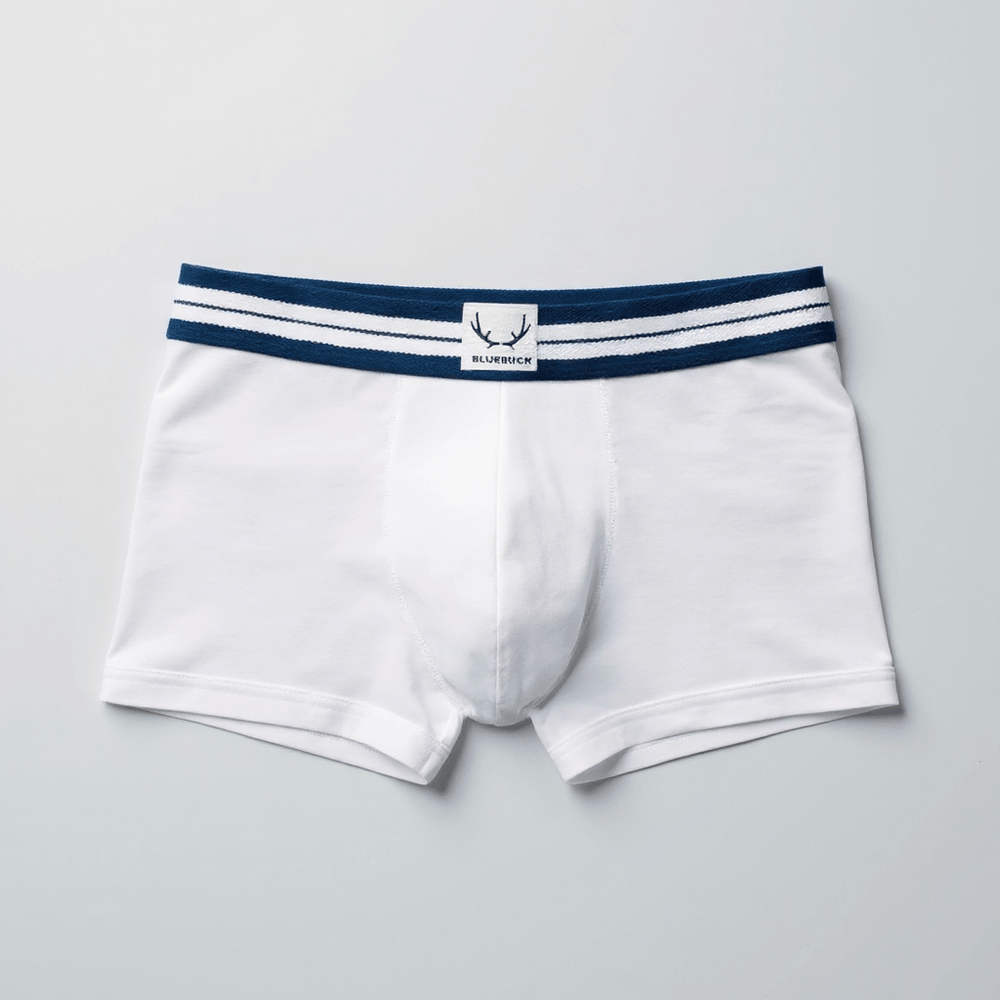 Boxer classique homme blanc en coton bio - BLUEBUCK
