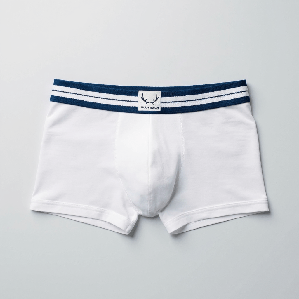 Boxer classique homme blanc en coton bio - BLUEBUCK