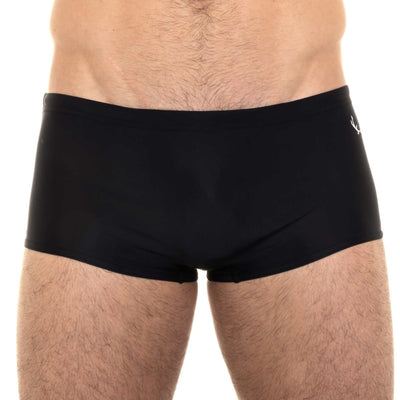 Boxer de bain homme noir en nylon recyclé - BLUEBUCK