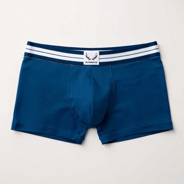Boxer homme classique bleu marine en coton bio - BLUEBUCK