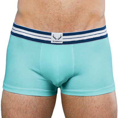 Boxer homme turquoise en coton bio - BLUEBUCK