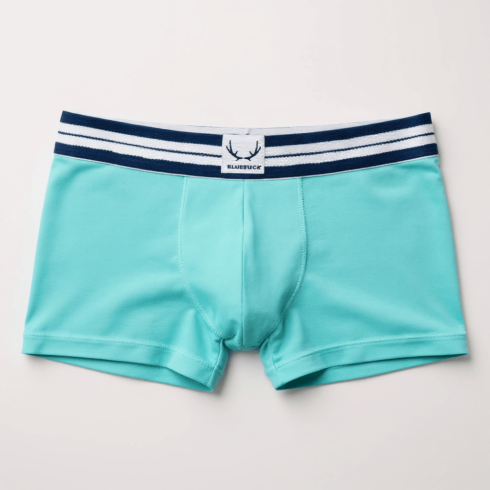 Boxer homme turquoise en coton bio - BLUEBUCK