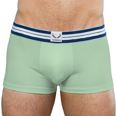 Boxer homme vert iceberg en coton bio - BLUEBUCK