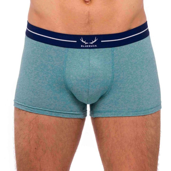 Boxer homme vert menthe en coton bio et seaqual - BLUEBUCK