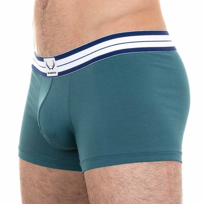 Boxer homme vert océan en coton bio - BLUEBUCK