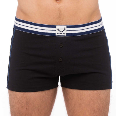 Caleçon homme noir en coton bio - BLUEBUCK