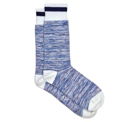 Chaussettes homme bleu arctique en coton bio - BLUEBUCK