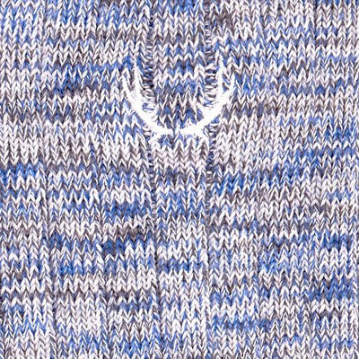 Chaussettes homme bleu crépuscule chiné en coton bio - BLUEBUCK