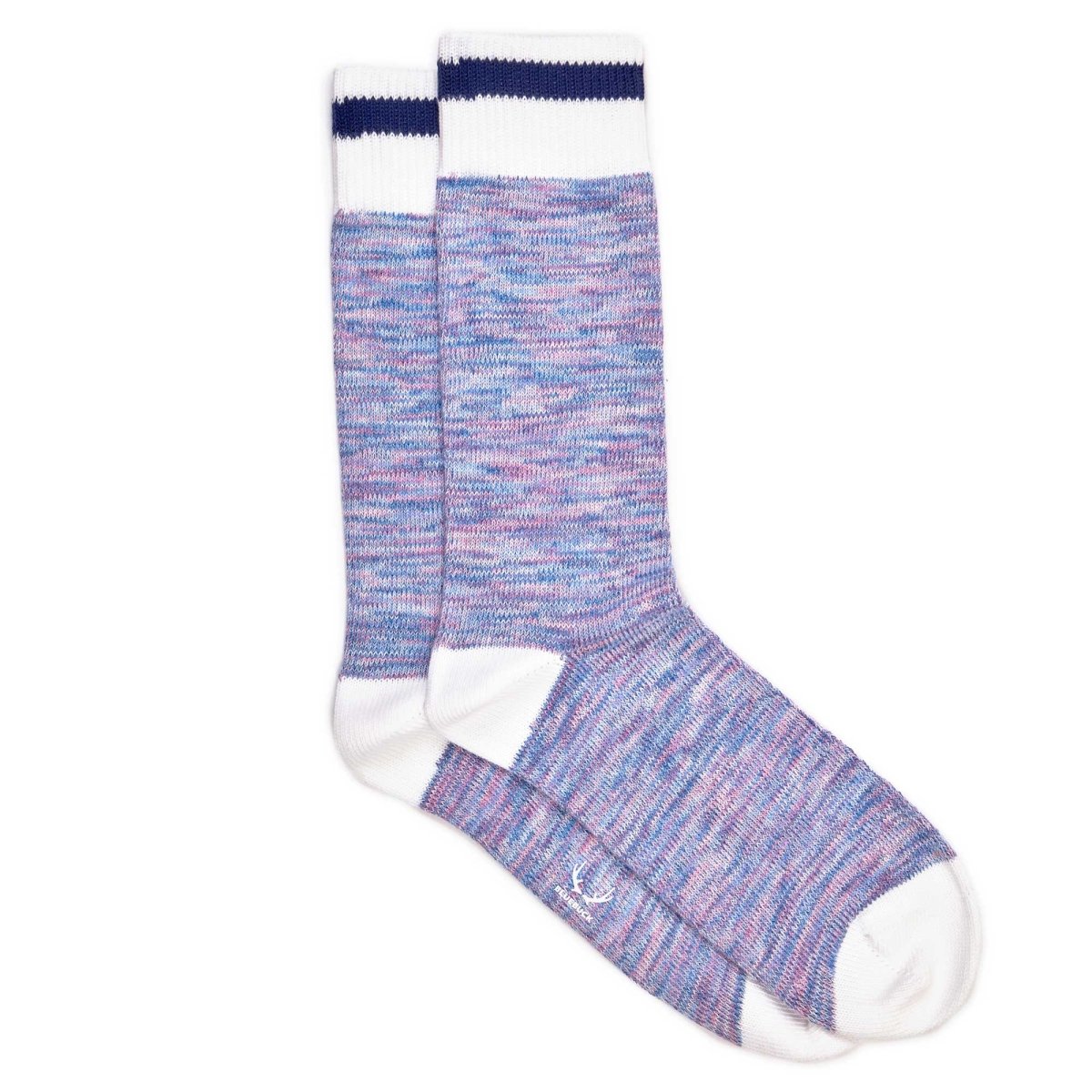 Chaussettes homme rose en coton bio - BLUEBUCK