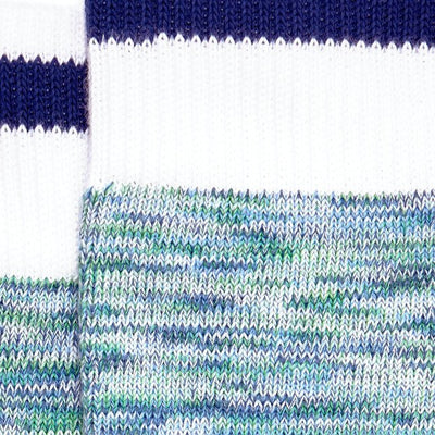 Chaussettes homme vert clair et bleu en coton bio - BLUEBUCK