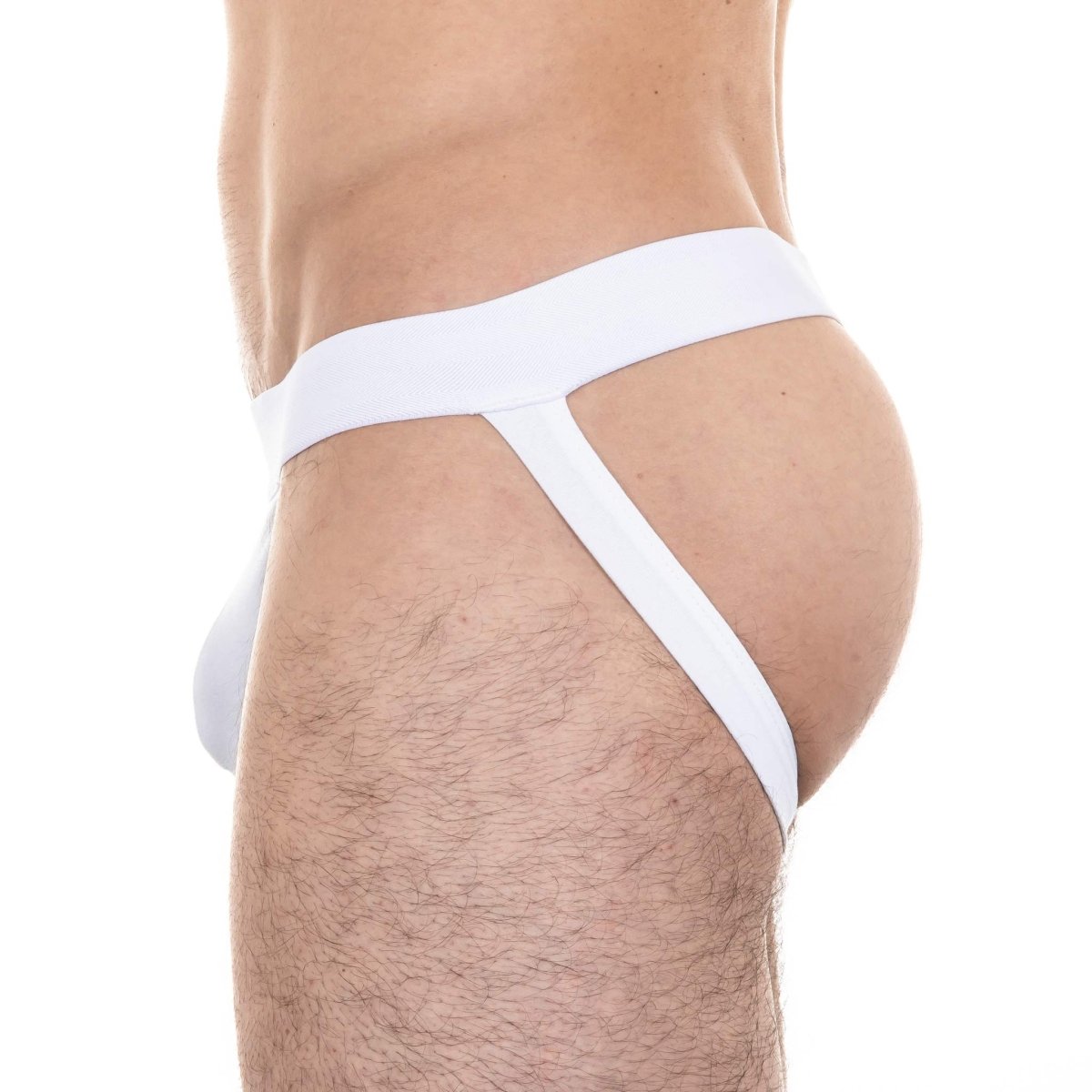 Jockstrap blanc en coton recyclé - BLUEBUCK