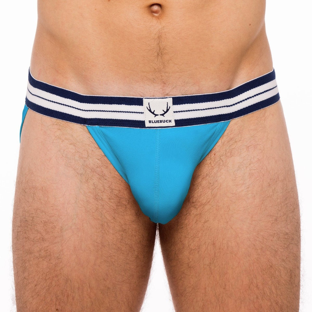 Jockstrap bleu ciel en coton bio - BLUEBUCK