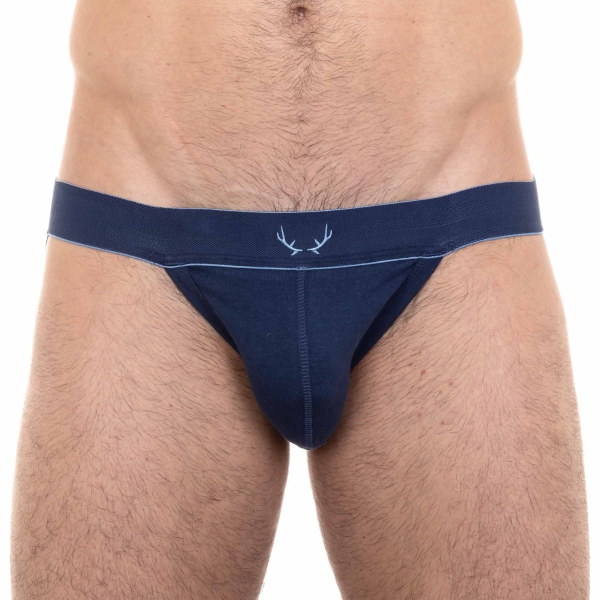 Jockstrap bleu foncé en coton recyclé - BLUEBUCK