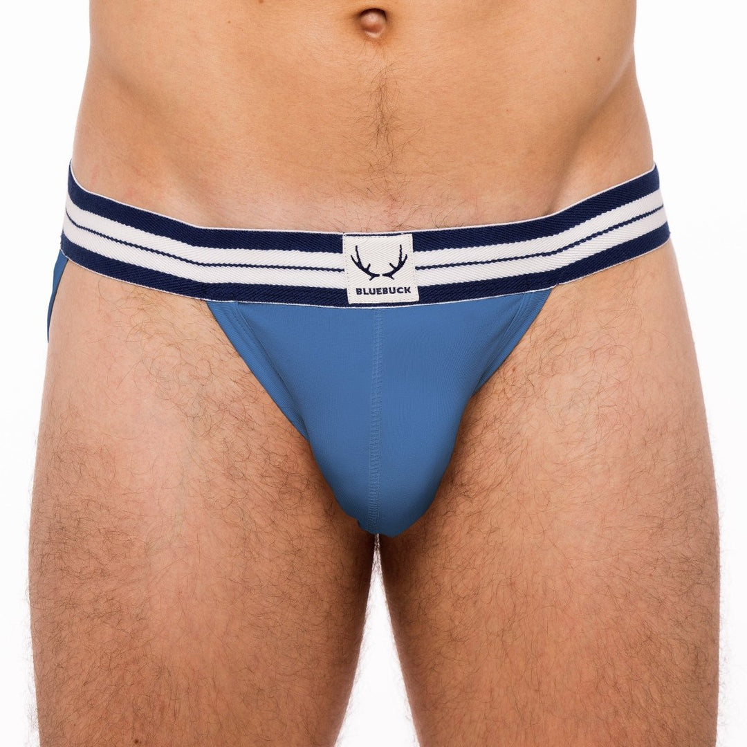 Jockstrap bleu lune en coton bio - BLUEBUCK