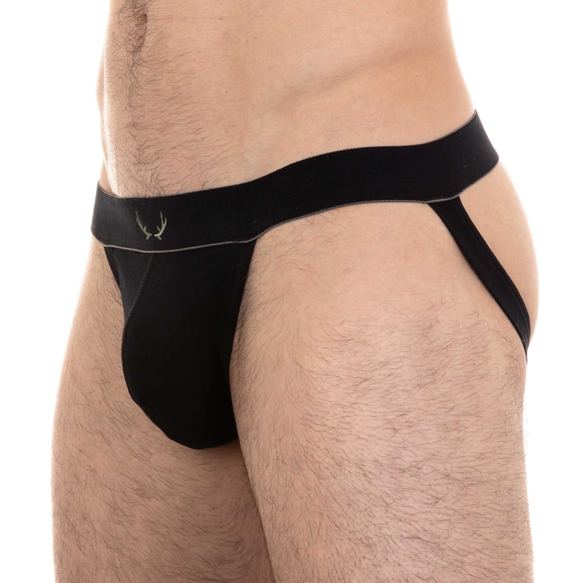 Jockstrap noir en coton recyclé - BLUEBUCK