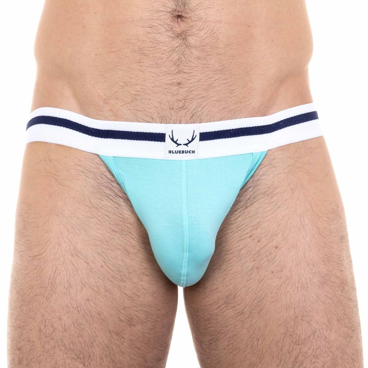 Jockstrap turquoise en coton bio - BLUEBUCK