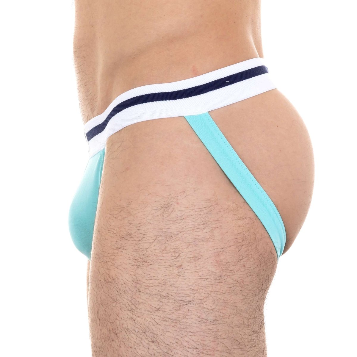 Jockstrap turquoise en coton bio - BLUEBUCK