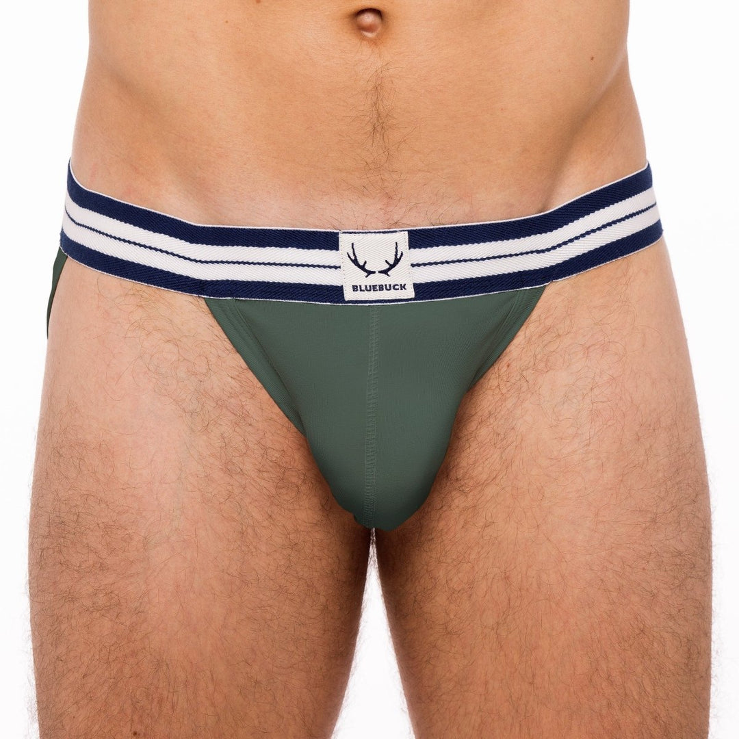 Jockstrap vert foncé en coton bio - BLUEBUCK