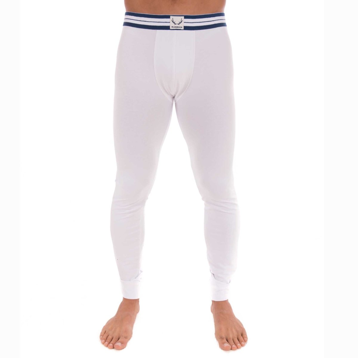 Legging homme blanc en coton bio - BLUEBUCK