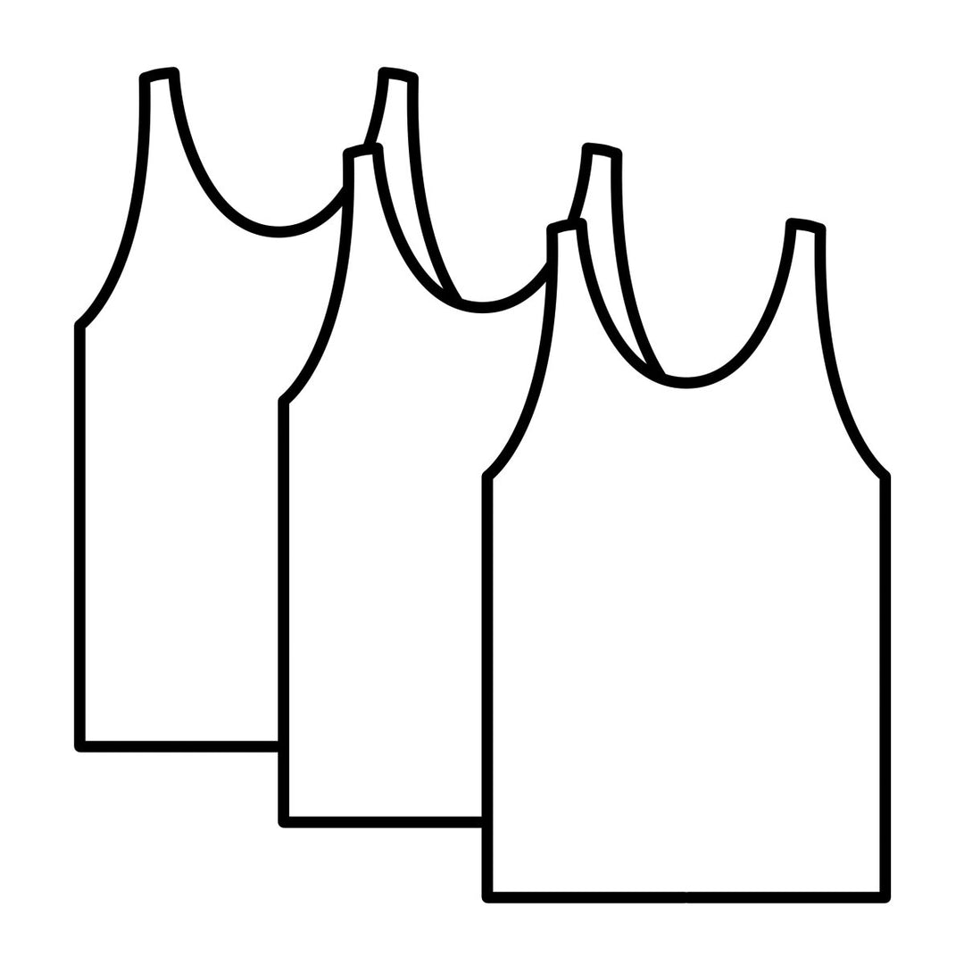Pack de 3 débardeurs coton bio au choix - BLUEBUCK