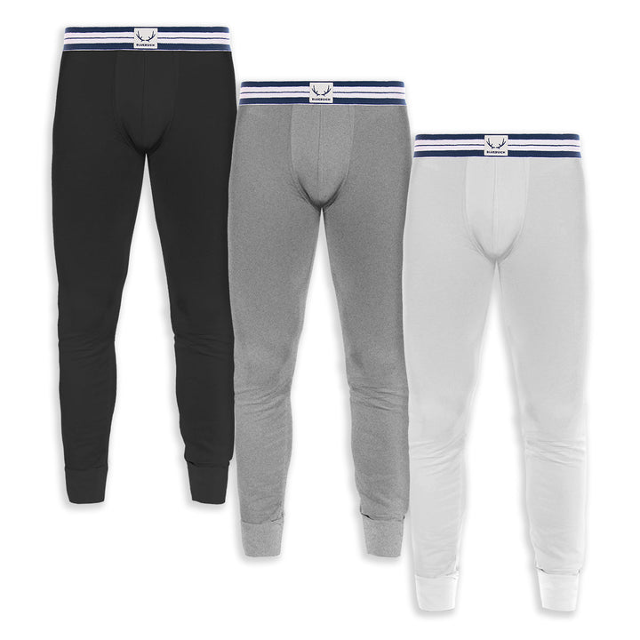Pack de 3 legging homme - gris, noir & blanc - BLUEBUCK