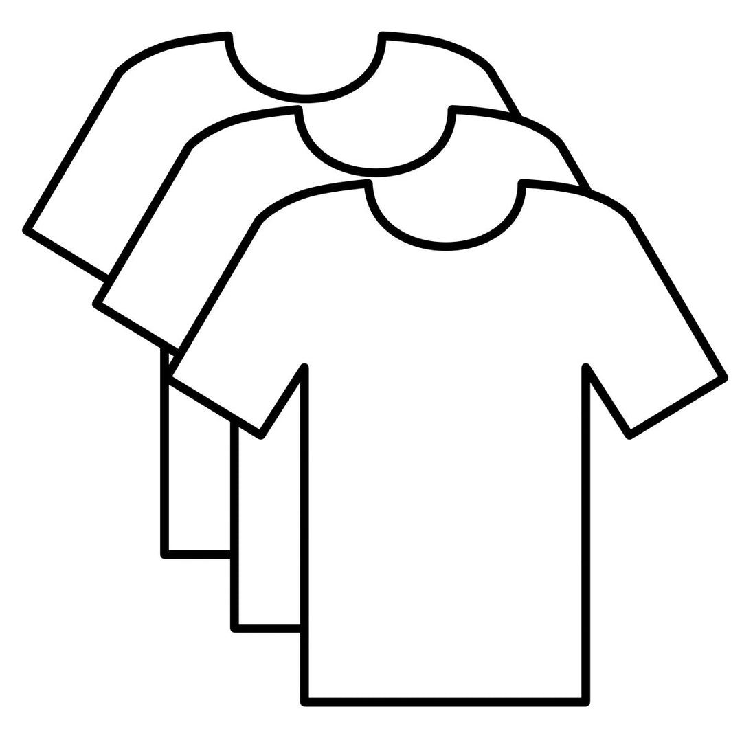 Pack de 3 T-shirts col rond en coton bio au choix - BLUEBUCK