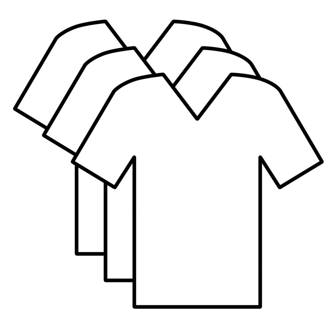 Pack de 3 T-shirts col V coton bio au choix - BLUEBUCK