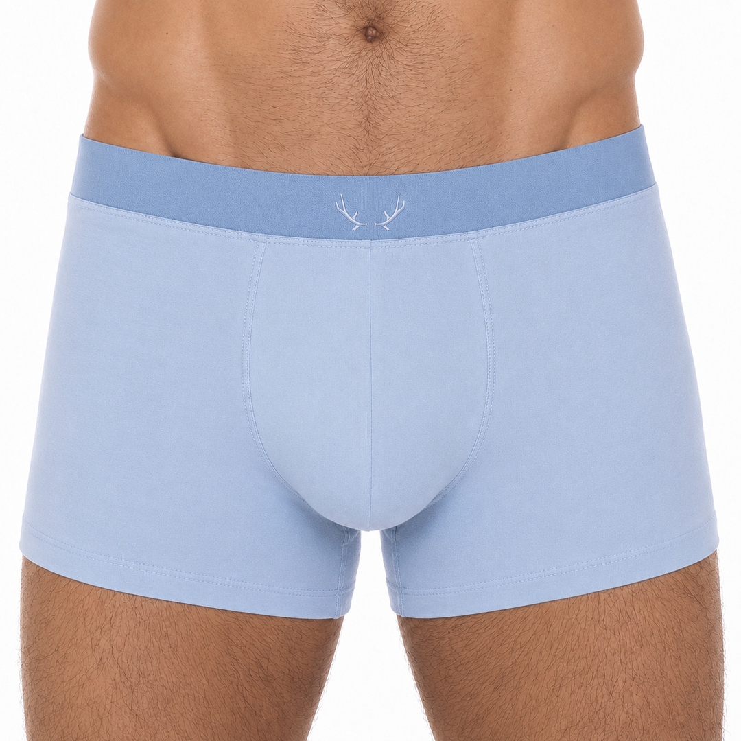Placid blue Tencel men's trunk