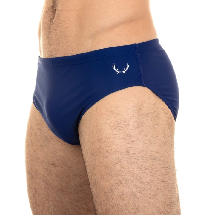 Slip de bain homme bleu roi en nylon recyclé - BLUEBUCK