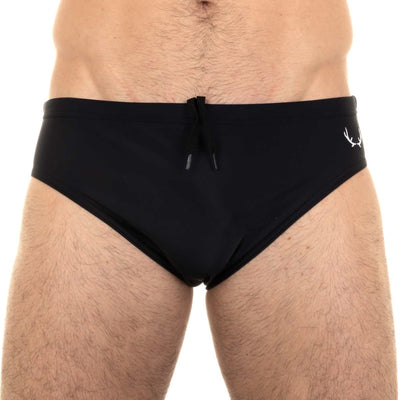 Slip de bain homme noir en nylon recyclé - BLUEBUCK