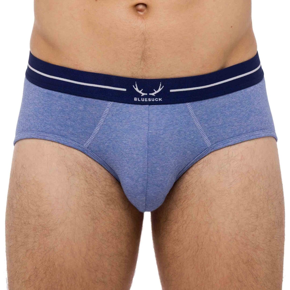 Slip homme bleu arctique en coton bio - BLUEBUCK