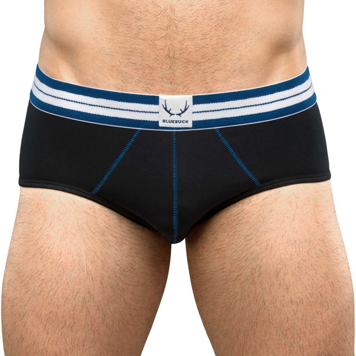 Slip homme noir en coton bio - BLUEBUCK