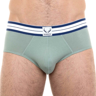 Slip homme vert iceberg en coton bio - BLUEBUCK