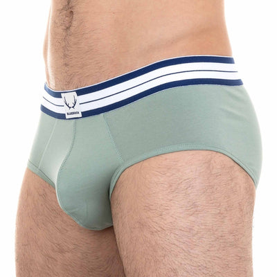 Slip homme vert iceberg en coton bio - BLUEBUCK