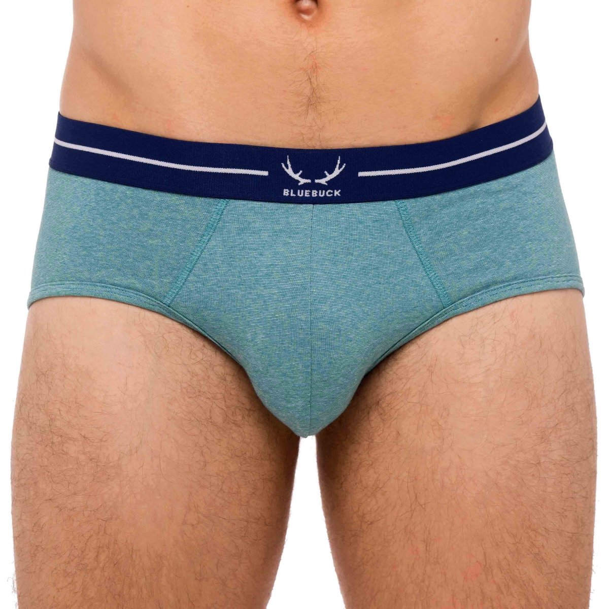 Slip homme vert menthe en coton bio - BLUEBUCK