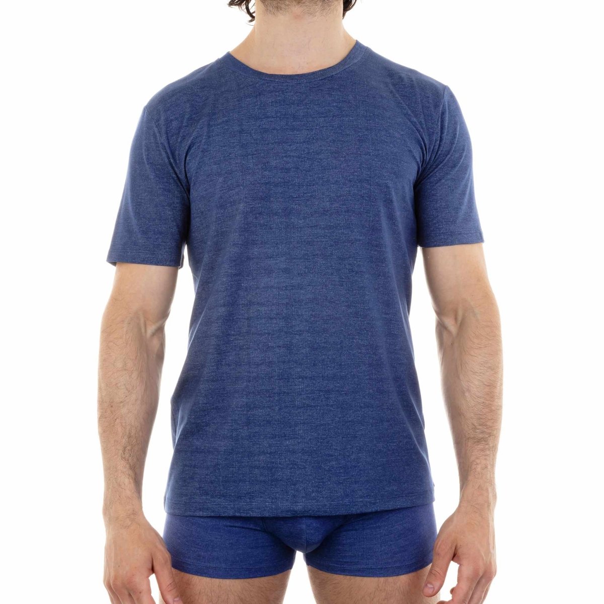 T - shirt homme bleu indigo en Tencel - BLUEBUCK