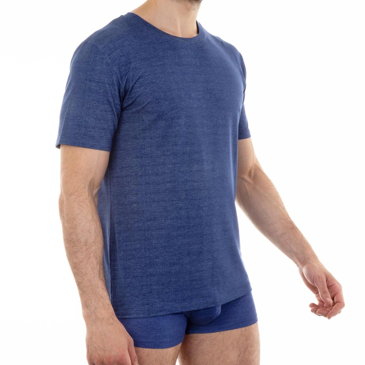 T - shirt homme bleu indigo en Tencel - BLUEBUCK